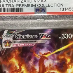 2022 POKEMON SWSH BLACK STAR PROMO #261 FULL ART/CHARIZARD VMAX PSA 7 - Image 3