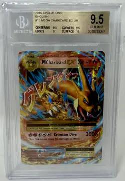 BGS 9.5 (9.5,9.5,9,10) Pokemon Mega Charizard EX 2016 Evolutions (0010733341) - Image 1