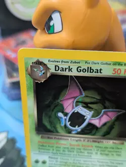 Pokemon TCG Dark Golbat 7/82 - Team Rocket Holo Unlimited Edition With Swirl 🍥 - Image 2