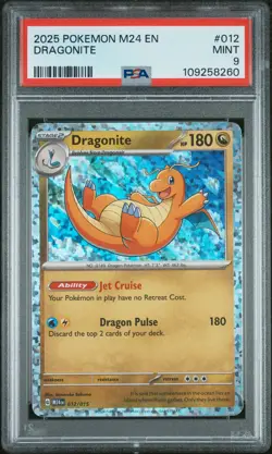 2025 POKEMON M24 EN-MCDONALD'S COLL #012 DRAGONITE PSA 9 - Image 1