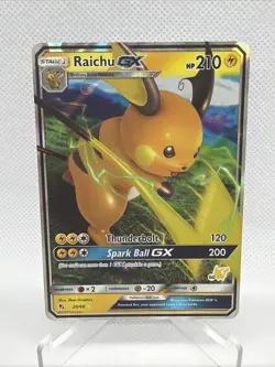 Stamped - Raichu GX 20/68 - Pokemon Hidden Fates - Battle Academy - Image 1