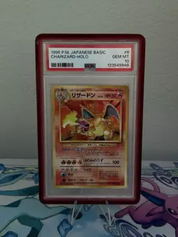 1996 POKEMON BASE SET JAPANESE CHARIZARD HOLO PSA 10 GEM MINT - Image 1