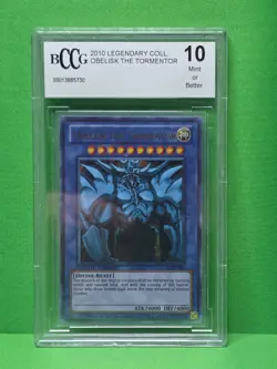 YU-GI-OH! 2010 LEGENDARY COLLECTION OBELISK THE TORMENTOR LC01-EN001 BCCG 10 - Image 1