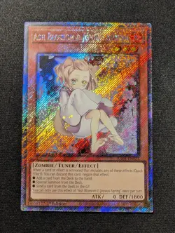 Yugioh - Ash Blossom & Joyous RA04-EN025 1st Edition Platinum Secret Rare NM - Image 1