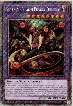 1x Starving Venom Fusion Dragon (Platin NM Eng YuGiOh - Quarter Century Stampede - Image 1