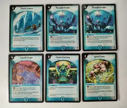Duel Masters 62 Water Civilization Sleeved Cards TCG CCG - Common And Uncommon - Image 4