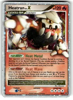Pokemon TCG - Heatran Lv. X DP31 Diamond & Pearl Promo Holo Ultra Rare Card MP - Image 1