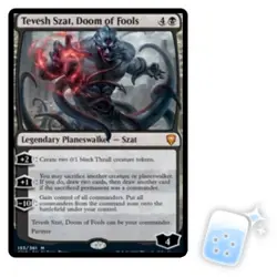 TEVESH SZAT, DOOM OF FOOLS Commander Legends Planeswalker Magic MTG MINT CARD - Image 1