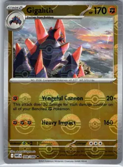 Gigalith (Poke Ball Pattern) 048/086 Uncommon Pokemon Card SV: White Flare - Image 1