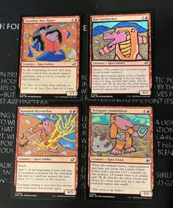 Kavu Altered Art Card Lot | Edge of Eternities | Magic the Gathering - Image 1