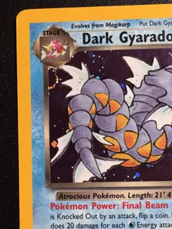 Prerelease Dark Gyarados 8/82 Team Rocket Pokemon Card Holo Foil Rare Near Mint - Image 3