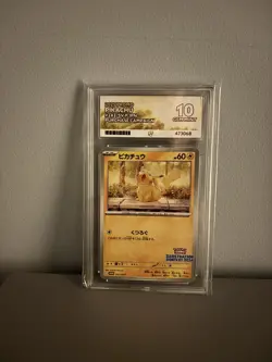 ACE 10 GEM MINT Pikachu Illustration Contest 2024 242/SV-P Promo Pokemon Card - Image 1