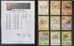 [Binder Included] Complete 47 Card Set Pokemon Jungle Non-Holo Rare/C/UC 17-64 - Image 1
