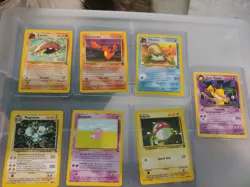 Pokemon 7 Card Lot Team Rocket Charmander Dark Hypno Voltorb Kabuto Magneton - Image 1