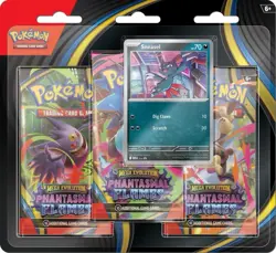 Pokemon Trading Card Game Phantasmal Flames Three-Booster Blister - Image 1
