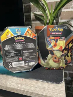 Pokemon Trading Card Game: Eevee Evolutions Tin - Booster Pack Flareon & Jolteon 820650809057 - Image 2