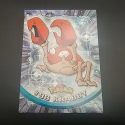 Krabby #98 - Topps Blue Logo - Pokemon CARD - TV Animation Edition - NM/LP - Image 1
