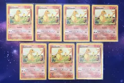 Charmander 46/102 Pokemon 1999 Unlimited Base Set Lot Of 7 Cards - Image 1