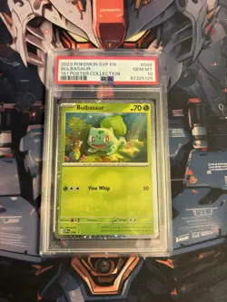 2023 POKEMON SVP EN-SV BLACK STAR PROMO 151 POSTER COLL #046 BULBASAUR PSA 10 - Image 1