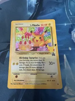 ______'s Pikachu 24/53 Celebrations: Classic Collection Holo Pokemon TCG English - Image 1