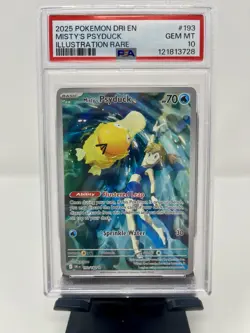 Pokemon Destined Rivals Misty’s Psyduck PSA 10 - 193/182 🌍 📦 - Image 1