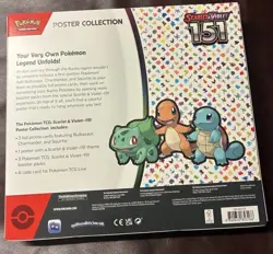 Pokemon TCG Scarlet & Violet 151 Poster Collection Box 3 Packs New Sealed 820650853166 - Image 2