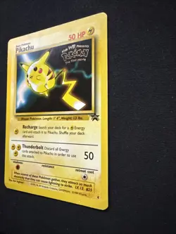 1999 Pokemon TCG Pikachu #4 Black Star Promo WB Kids Movie - Image 4