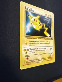 1999 Pokemon TCG Pikachu #4 Black Star Promo WB Kids Movie - Image 5
