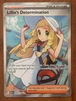 Pokemon TCG Lillie's Determination Trainer Mega Evolutions Ultra Rare 169/132 NM - Image 1