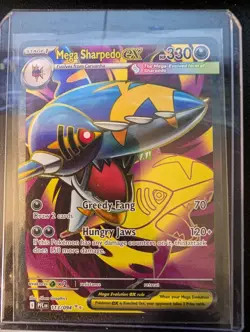 Mega Sharpedo ex Phantasmal Flames 113/094 Full Art Pokemon TCG NM - Image 1