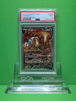 POKEMON 2023 CROWN ZENITH ENTEI V GALARIAN GALLERY FULL ART GG36 PSA 9 - Image 1