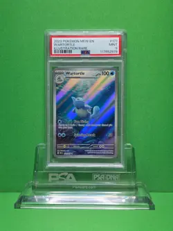 POKEMON 2023 MEW 151 WARTORTLE ILLUSTRATION RARE 171 PSA 9 - Image 1