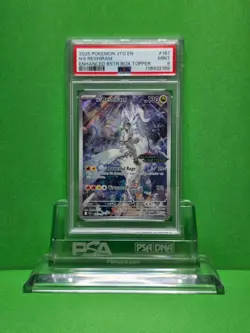 POKEMON 2025 JOURNEY TOGETHER N'S RESHIRAM SET STAMPED BOX TOPPER 167 PSA 9 - Image 1