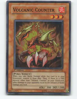 Volcanic Counter #PTDN-EN012 1st Edition Super Rare Yugioh Card - Image 1