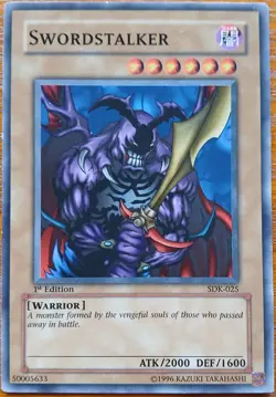 Yu-Gi-Oh! TCG Swordstalker SDK-025 Near Mint 1st Edition - Image 1