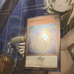 Yugioh Cyber Dragon RA03-EN155 1st Edition Quarter Century Secret Rare - Image 3