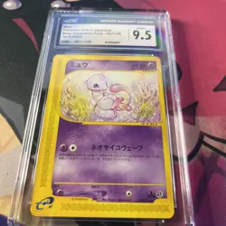 Pokemon Card Mew 87/128 Base Expansion Pack E Series 1st ED Japanese EX CGC 9.5 - Image 2