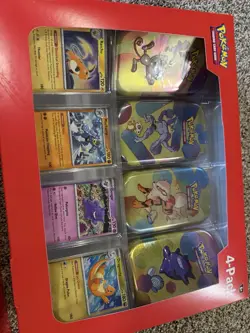 POKEMON NEW 2 PACK 151 4 Mini Tins 4 Promo Cards Bundle Pack Exclusive Sams Club - Image 3