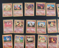 Vintage Fire Pokemon 43 Card Lot | Base Fossil Jungle Rocket Gym Heroes + Extras - Image 2
