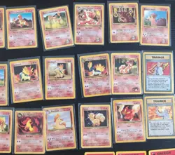 Vintage Fire Pokemon 43 Card Lot | Base Fossil Jungle Rocket Gym Heroes + Extras - Image 3