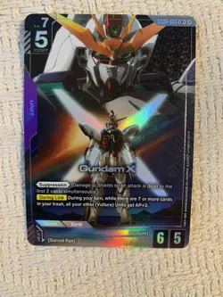 Gundam TCG Gundam X Dual Impact LR+ Alternate Art Foil Card 053 - Image 1