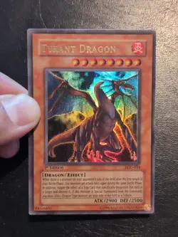 Yu-Gi-Oh! ULTRA RARE CARD TYRANT DRAGON LOD-034 1ST MP - Image 3