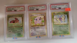 Lot of 3 PSA 1999 P.M. Japanese Promo Cards Butterfree 9, Jigglypuff 10, Ledyba - Image 2