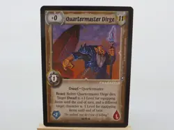 WARLORD Saga of the Storm CCG Character Card QUARTERMASTER DIRGE 09/78 #1034 - Image 1