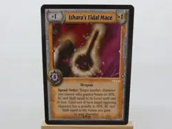 WARLORD Saga of the Storm CCG Weapon Item Card ISHARA'A TIDAL MACE 71/78 #1064 - Image 1