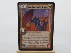 WARLORD Saga of the Storm CCG Dwarf Character Card QUARTERMASTER DIRGE 09/78 - Image 1