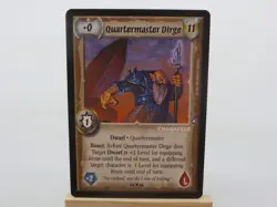 WARLORD Saga of the Storm CCG Character Card QUARTERMASTER DIRGE 09/78 #1036 - Image 1