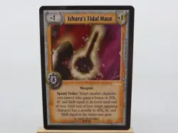 WARLORD Saga of the Storm CCG Weapon Item Card ISHARA'A TIDAL MACE 71/78 - Image 1