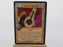 WARLORD Saga of the Storm CCG Weapon Item Card ISHARA'A TIDAL MACE 71/78 #1065 - Image 1
