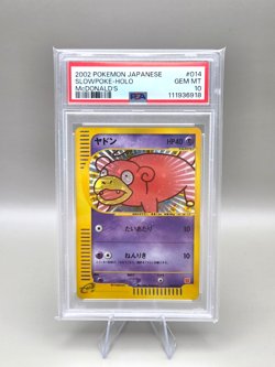 2002 Japanese Pokemon Slowpoke Holo McDonald's Promo Card 014/018 PSA 10 - Image 1
